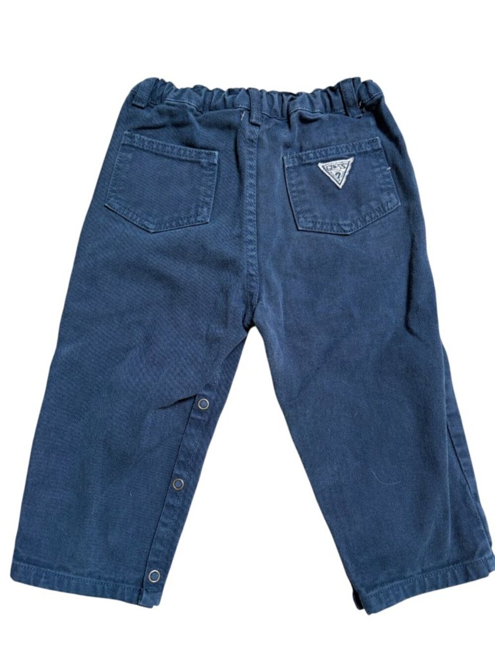 Vintage Baby Guess Jeans 24 months Navy Blue Denim Pants Triangle Logo